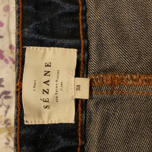 Sezane Serge Dark Denim size 38/6 - Picture 3 of 11